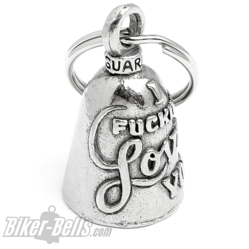 I F**king Love You Guardian Bell Motorradfahrer Glücksbringer Biker Liebe Geschenk
