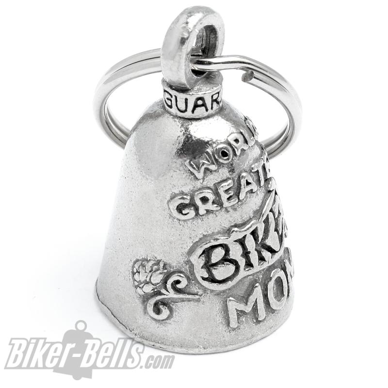 Preview: Für die beste Biker-Mama der Welt Guardian Bell Motorrad Glücksbringer Geschenk