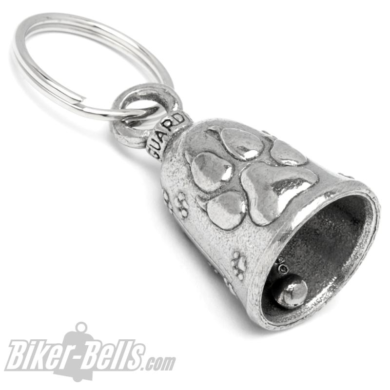 Guardian Bell with Dog Paw Wolf Paw Motorcycle Lucky Charm Bell