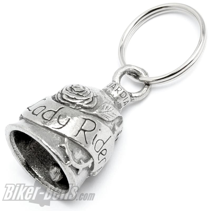 Lady Rider Guardian Bell Gift for Female Motorcyclists Good Luck Charm Biker-Bell