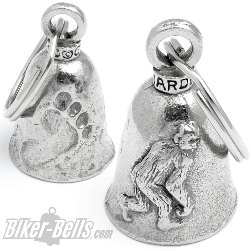 Genuine Guardian Bell with Bigfoot Yeti Abominable Snowman Biker Lucky Charm Bell