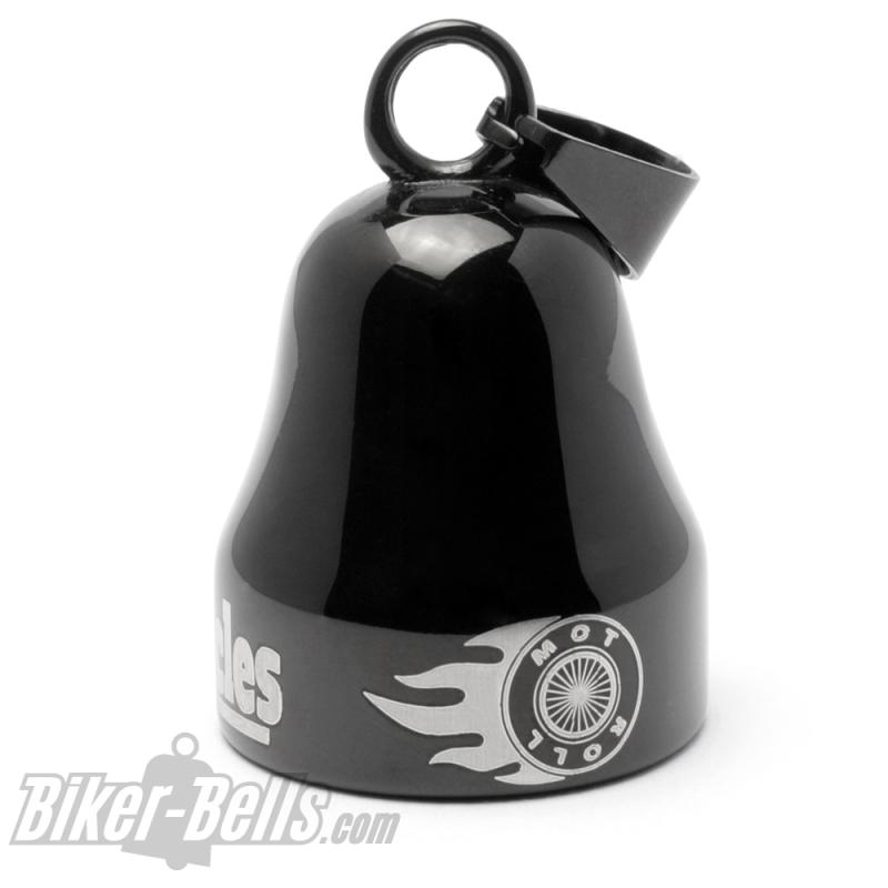 "Brothers On Motorcycles" schwarze Mot Roll Biker-Bell für Motorradfahrer Bros