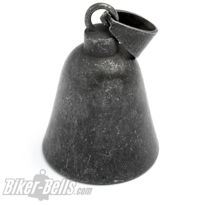 Plain Gunmetal Grey Road Bell without Motif Blank Stainless Steel Bell for Bikes