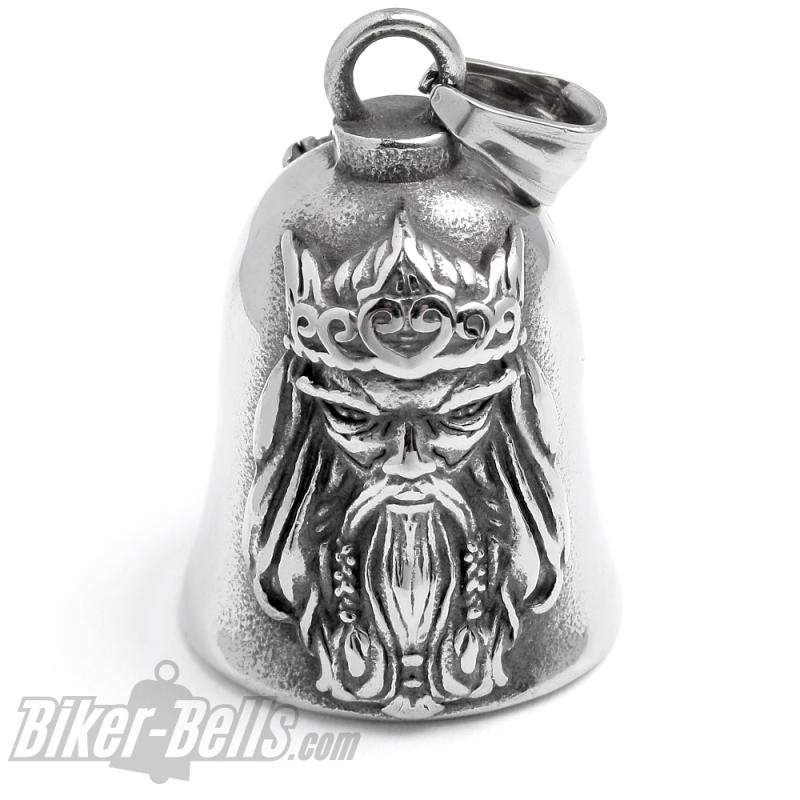 Biker-Bell Old Nordic King Motorbike Lucky Charm Made of Stainless Steel Road King
