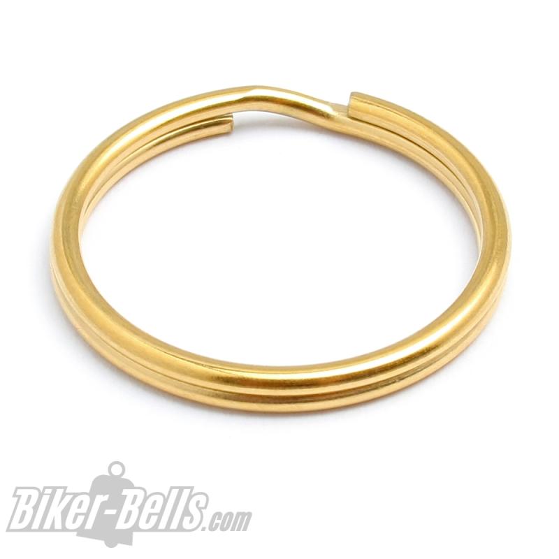 Free Split Ring with every Road Bell - stainless steel (gold color)