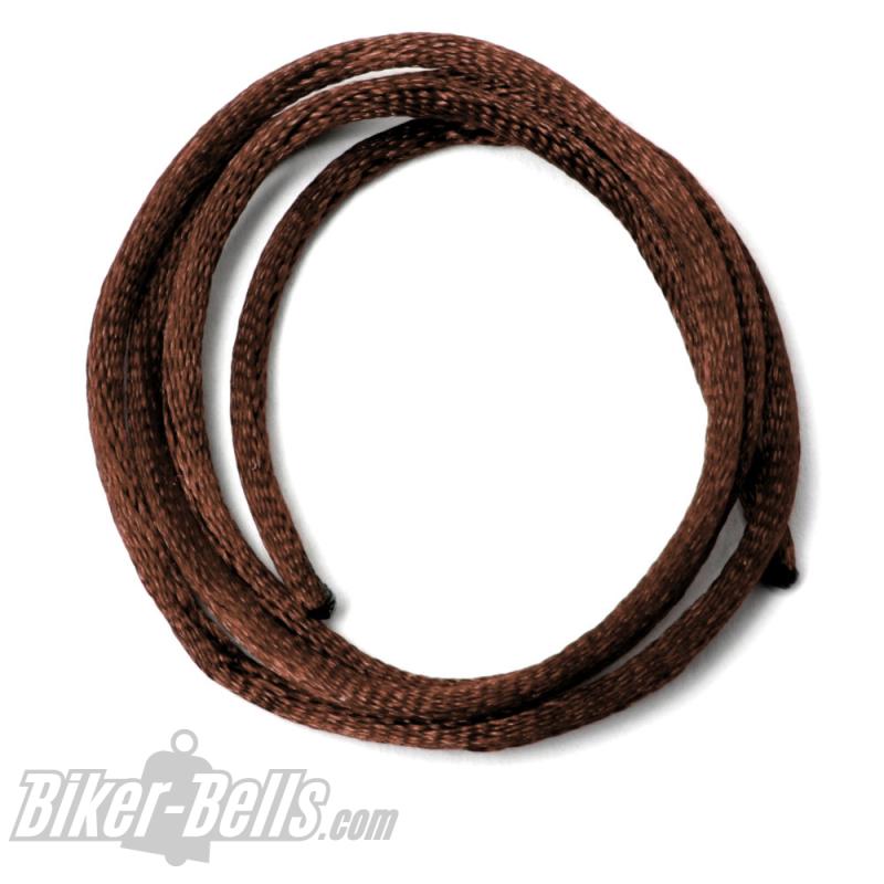 Tear-resistant 50cm cord in brown to attach Tibet Bells and other biker bells
