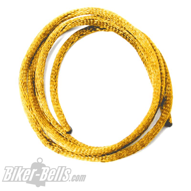 Tear-resistant 50cm cord in yellow to attach Tibet Bells and other biker bells