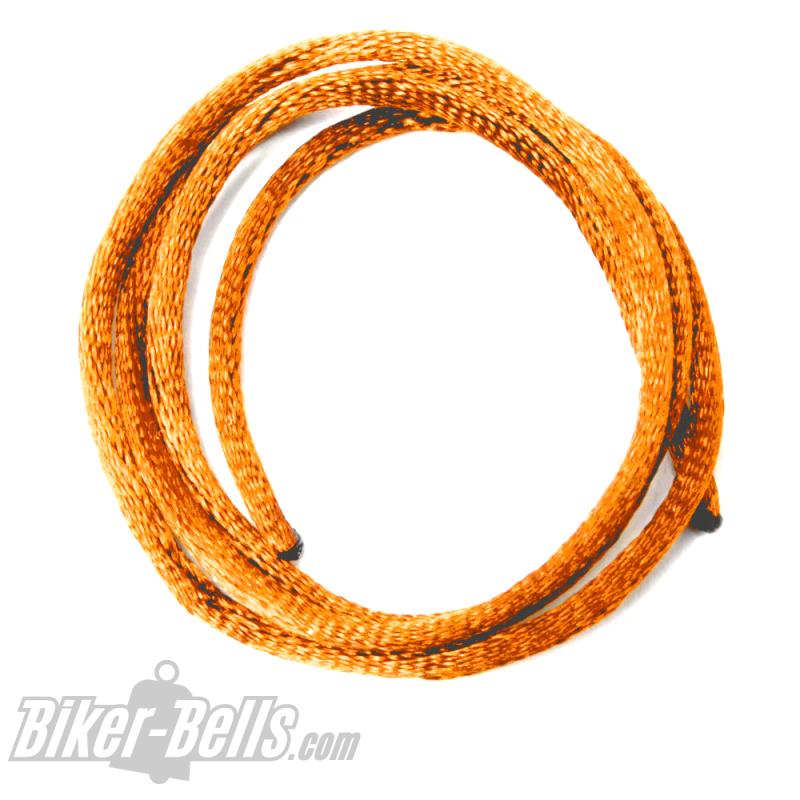Tear-resistant 50cm cord in orange to attach Tibet Bells and other biker bells
