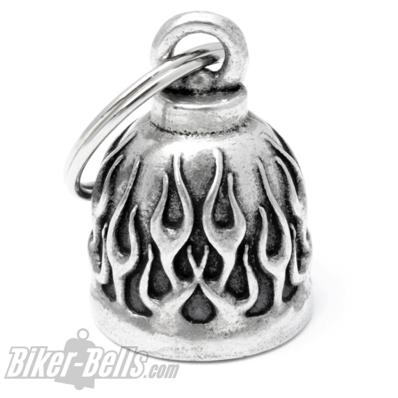 Hot Flames Biker-Bell Fire Lucky Charm Motorcyclist Gift Lucky Bell