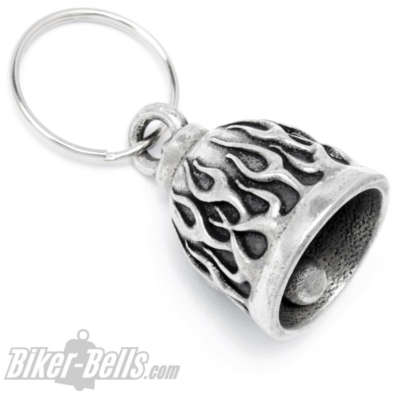 Hot Flames Biker-Bell Fire Lucky Charm Motorcyclist Gift Lucky Bell