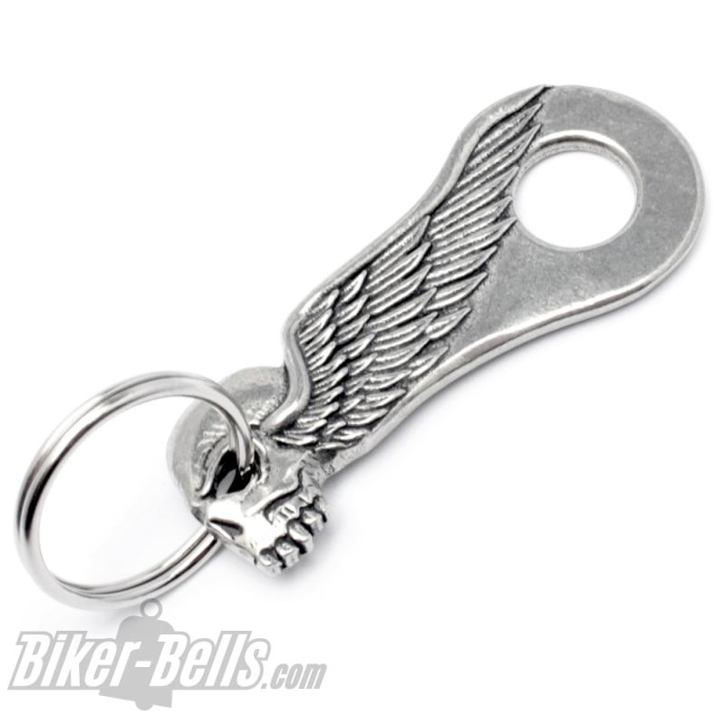 Hot Bell Hanger with Skull and Wings Biker-Bells Attach to Motorcycle