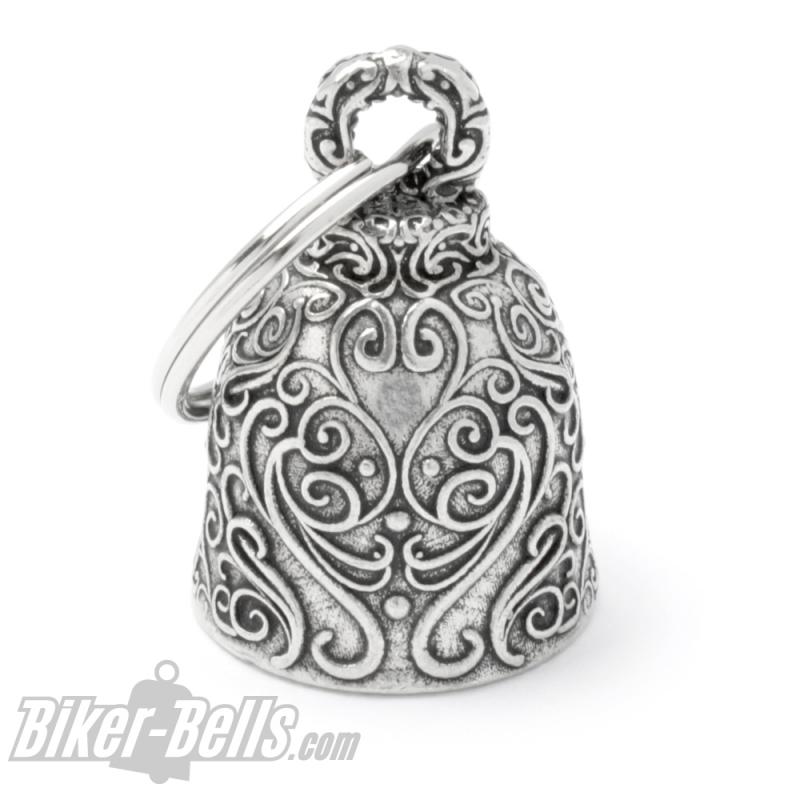 Decorated Biker-Bell With Guardian Angel Motorcyclist Lucky Charm Biker Gift