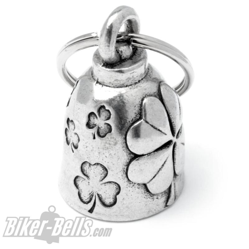 Four-Leaf Clover Motorcycle Rider Lucky Charm Lucky Bell Biker-Bell