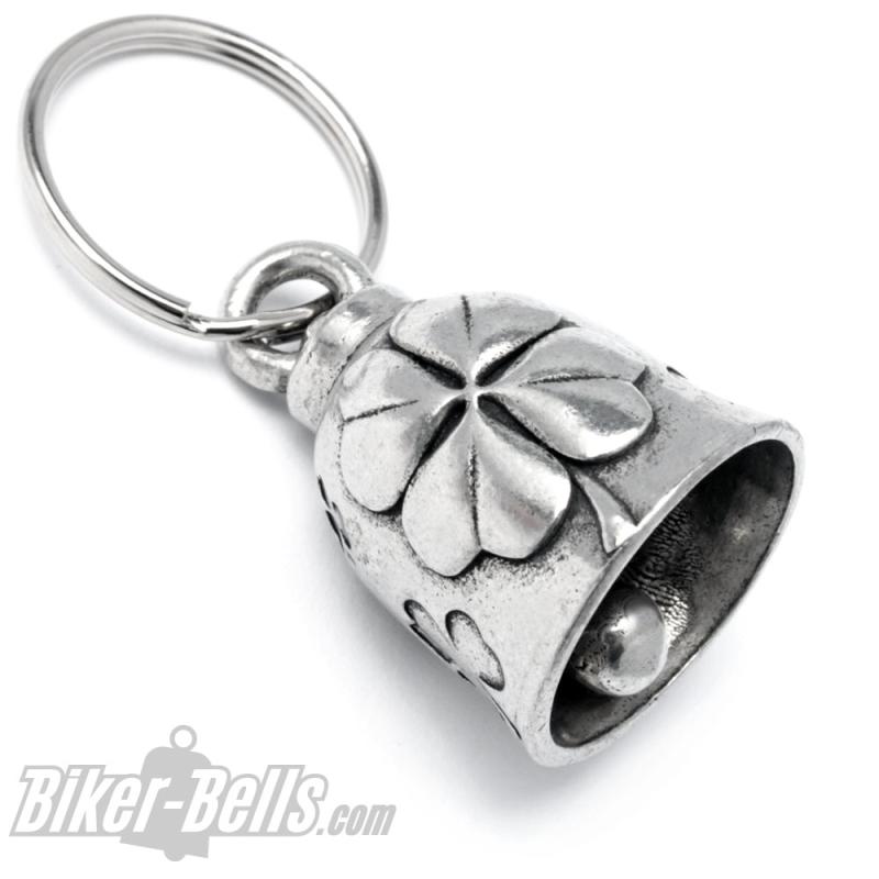 Four-Leaf Clover Motorcycle Rider Lucky Charm Lucky Bell Biker-Bell