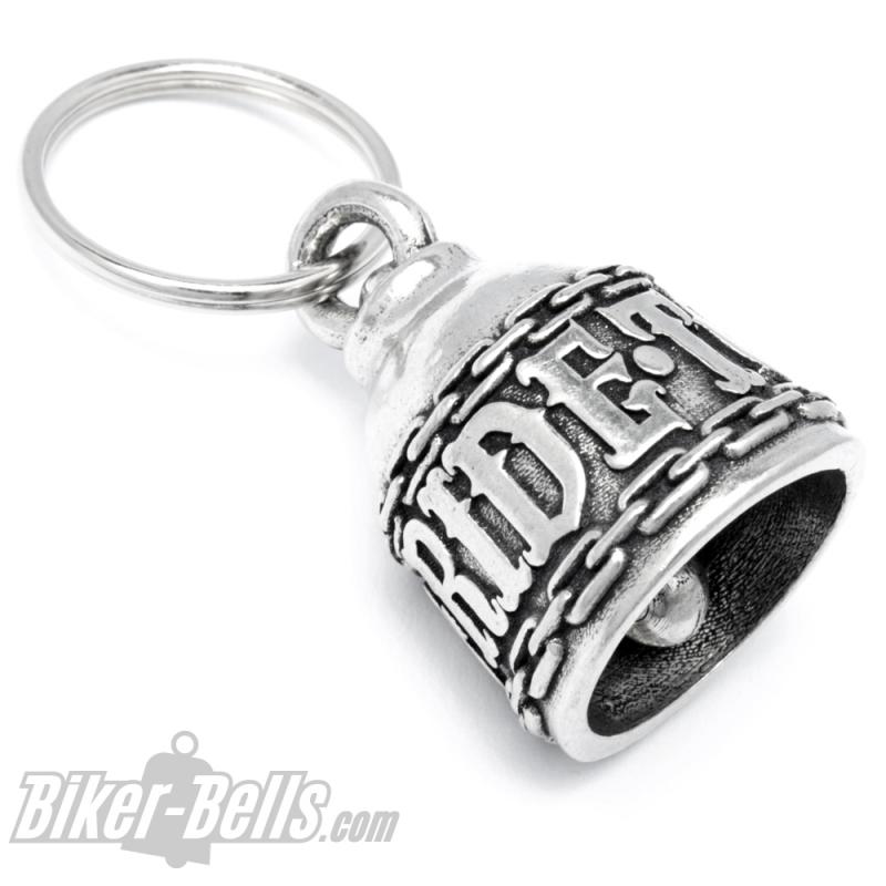 Live to Ride to Live Biker-Bell mit großen Buchstaben Motorradfahrer Lifestyle