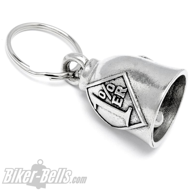 Onepercenter Biker-Bell für 1%er Outlaws Motorrad Club MC Glücksbringer Glocke