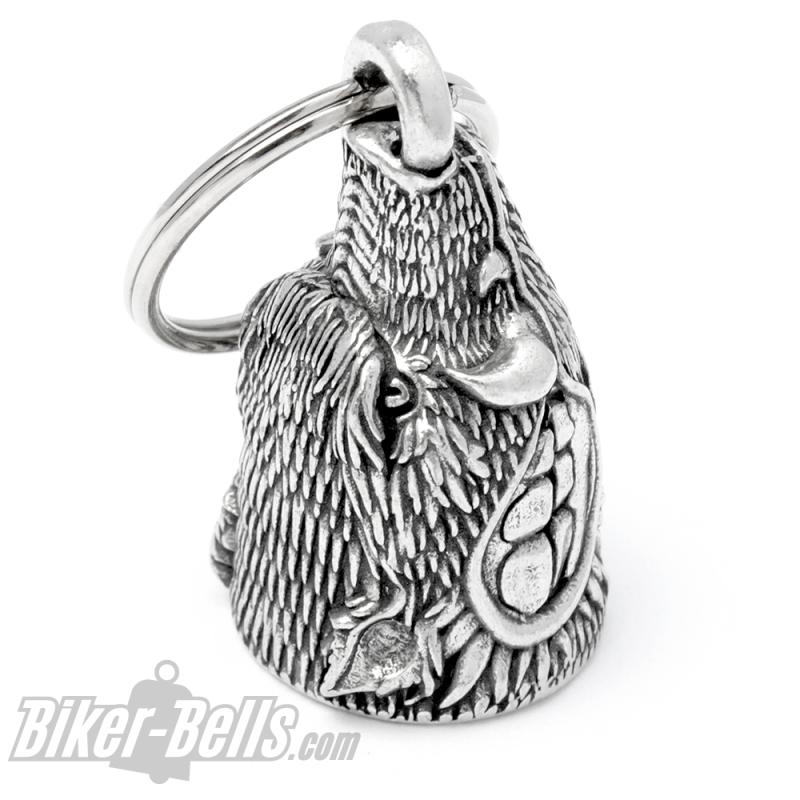 3D Wildschwein Bikerbell Wild Hog Glücksbringer Glocke Motorradfahrer Geschenk