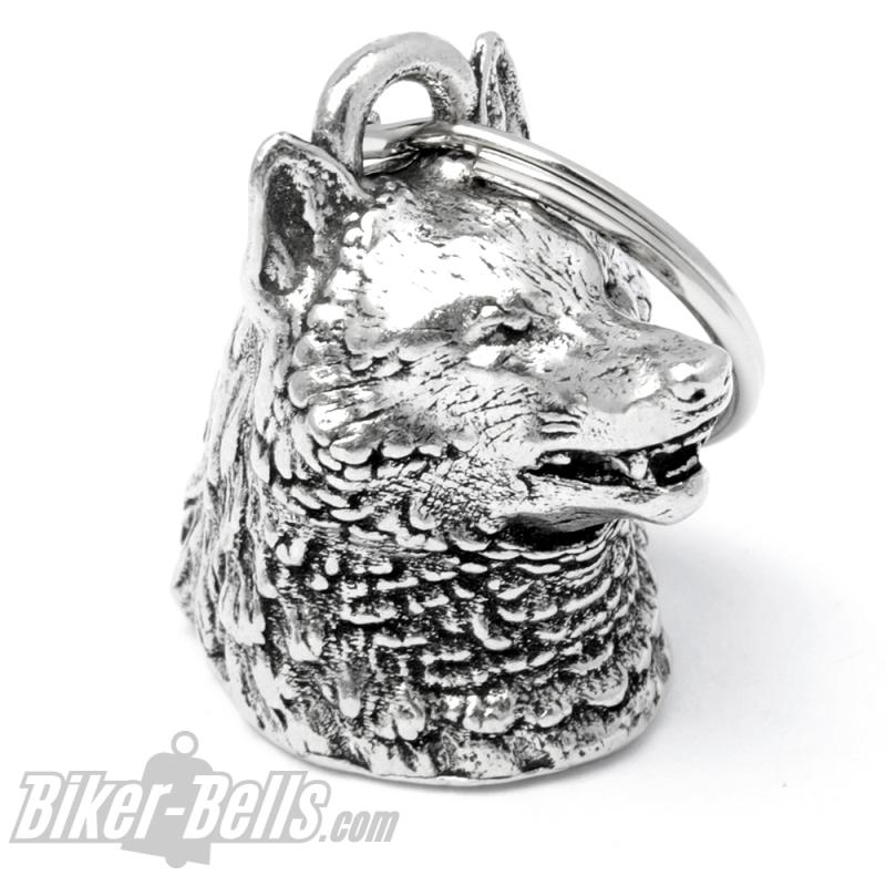 3D wolf's head biker bell wolf gear lucky charm motorcyclists gift moped bell