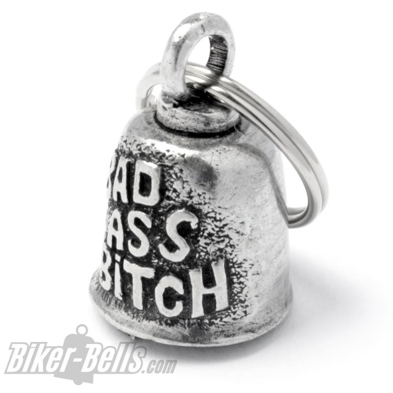 Bad Ass Bitch Biker-Bell For Female Motorcycle Women Lucky Charm Bell Gremlin Bell