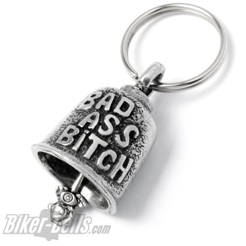 Bad Ass Bitch Biker-Bell für Motorradfahrerinnen Glücksbringer Glocke Gremlin Bell