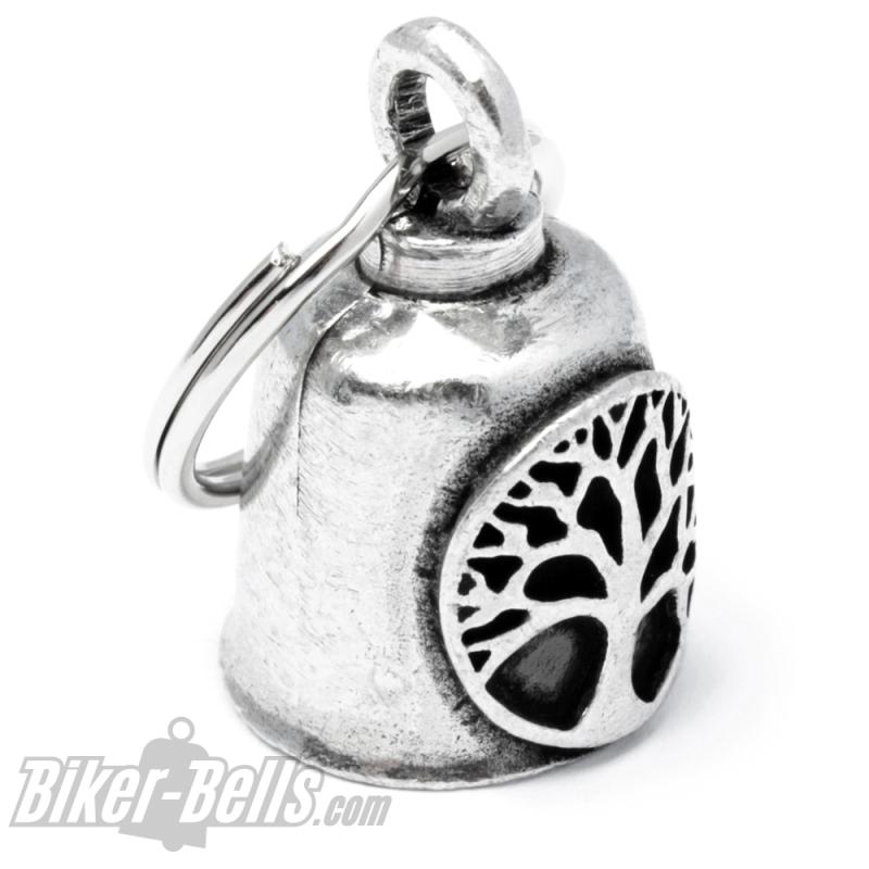 Gremlin Bell mit Lebensbaum Glücksbringer Motorrad-Glocke Weltenbaum Yggdrasil