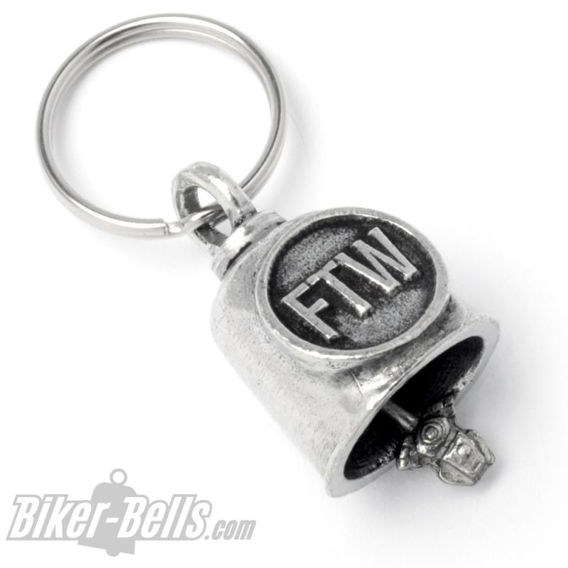FTW Gremlin Bell Forever Two Wheels Biker-Bell Motorcycle Lucky Charm Bell
