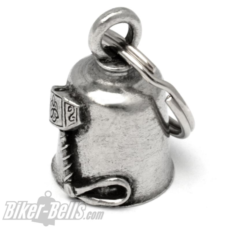 Biker-Bell mit Thors Hammer Mjölnir Donnergott Glücksbringer Glocke Gremlin Bell