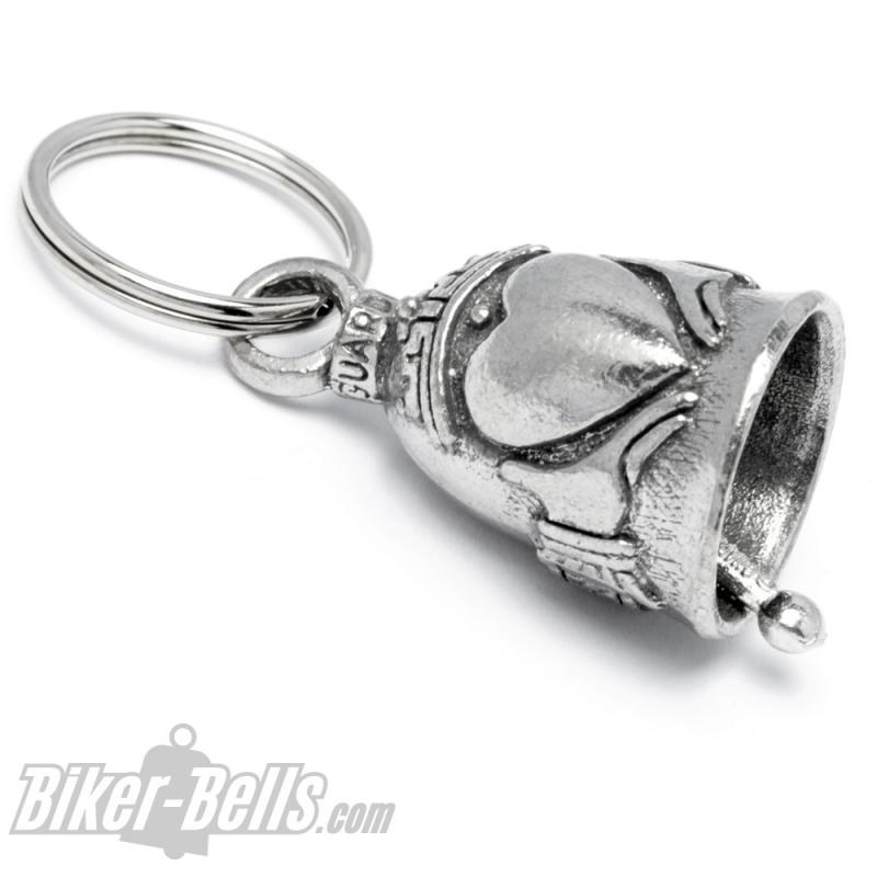 Gladdagh Guardian Bell Heart Crown Hands Motorcycle Lucky Charm Bell Gift