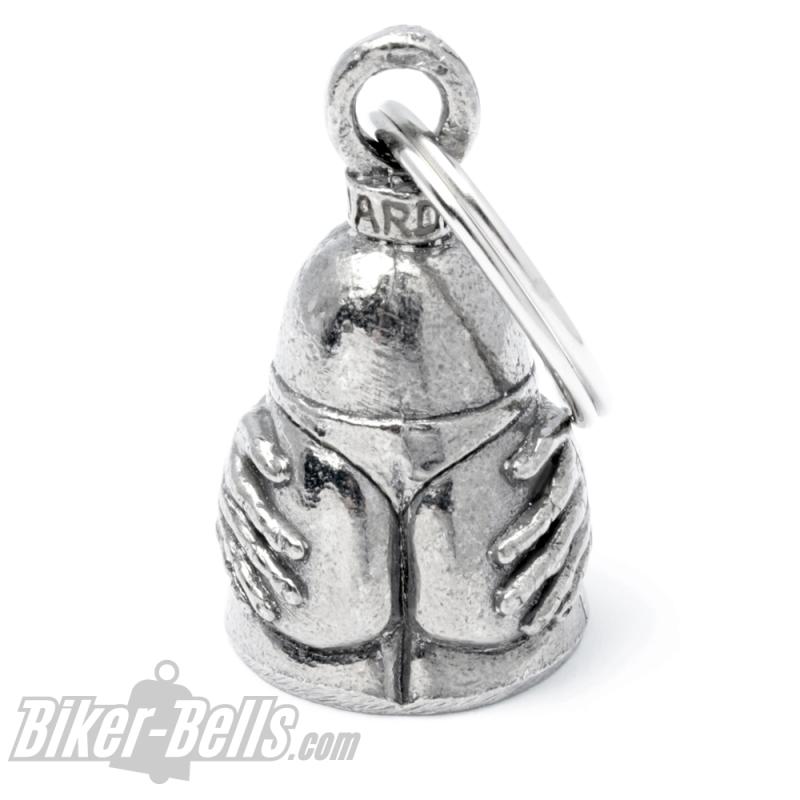 Biker Motorrad Guardian Bell Glocke Glücksbringer JOHN 3:16 Anhänger Keychain 