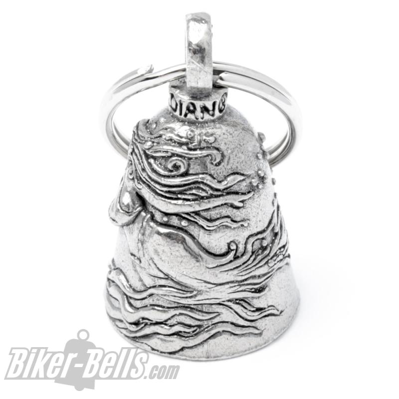 Mermaid Guardian Bell Motorcycle Lucky Charm Mermaid Siren Gift