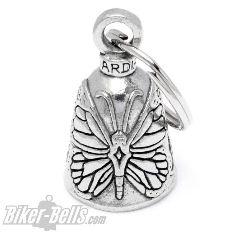 Guardian Bell mit Schmetterling und Blume Lady Rider Glücksbringer Glocke Geschenk