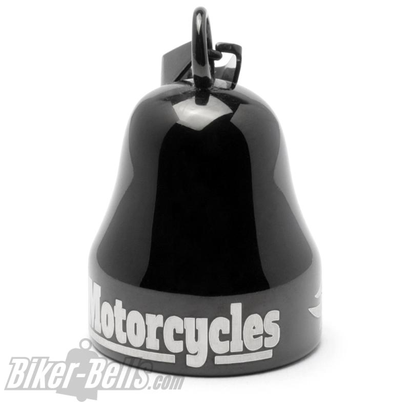 "Brothers On Motorcycles" schwarze Mot Roll Biker-Bell für Motorradfahrer Bros