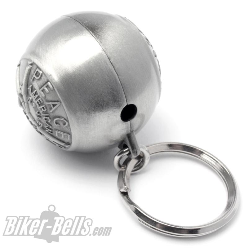 Peace American Style Ryder Ball Peace Sign From Ammunition Motorcycle Bell Gift