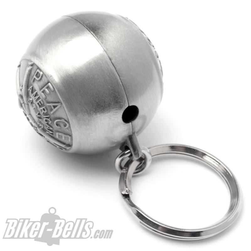 Peace American Style Ryder Ball Peace-Zeichen aus Munition Motorrad-Glocke Geschenk