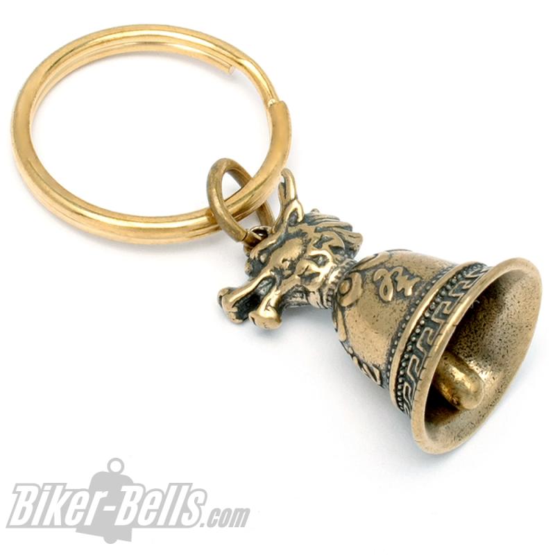 Tibet Bell with Dragon Lucky Brass Bell Chinese Zodiac Sign
