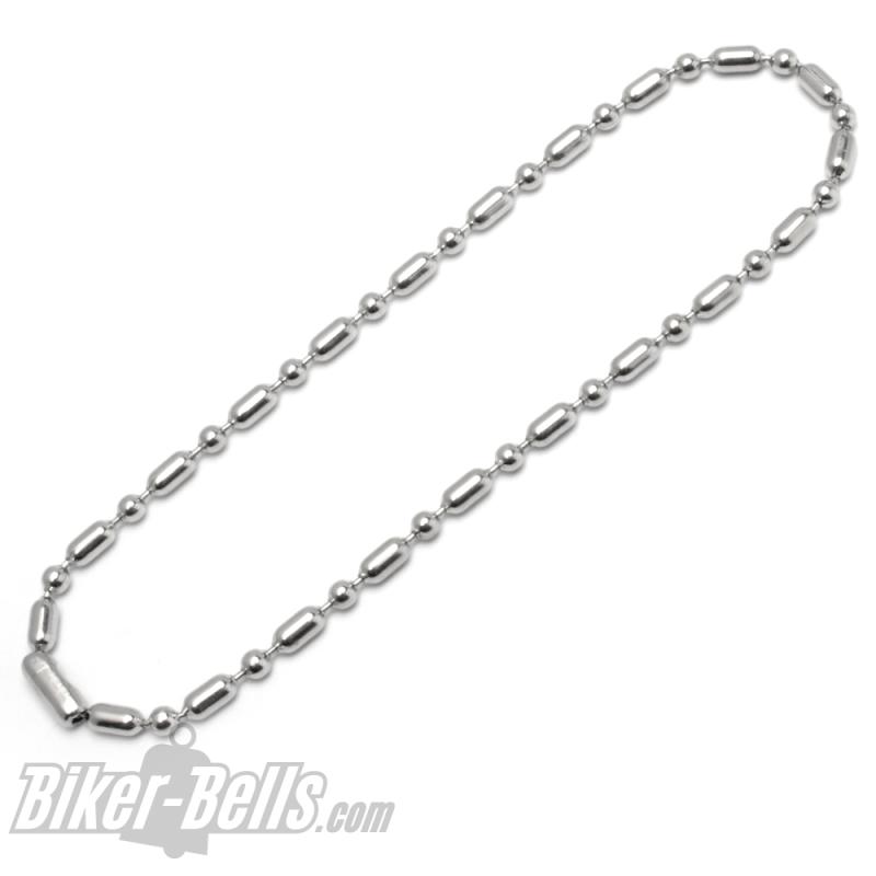 20cm Stainless Steel Ball Chain to Mount from Biker-Bells on Motorcycle