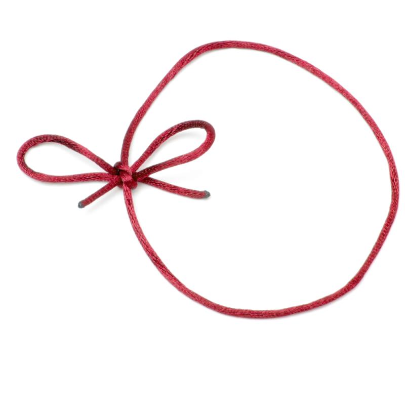 Tear-resistant 50cm cord in red to attach Tibet Bells and other biker bells