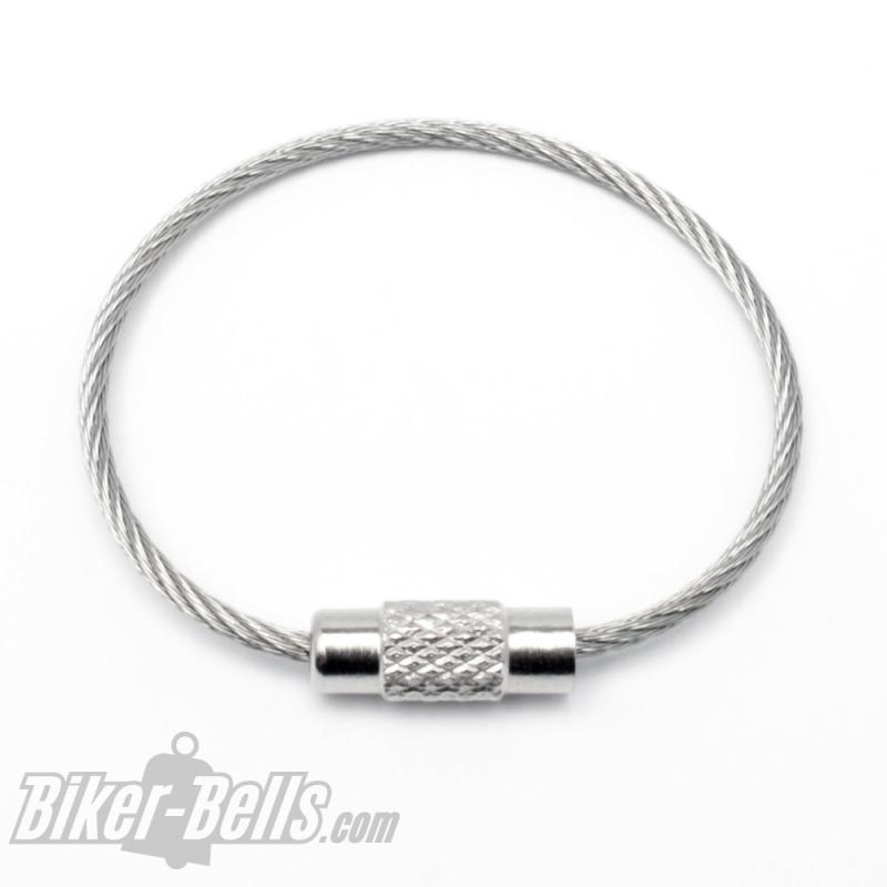 10cm Steel Cable with Screw Cap to Attach Biker-Bells to Motorcycle