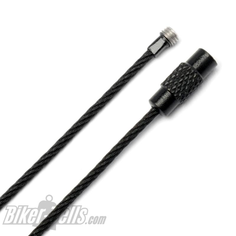 10cm Black Steel Cable with Screw Cap to Attach Biker-Bells to Motorcycle