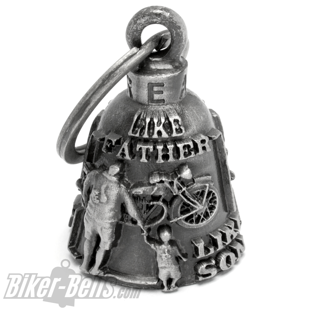 Gift for Dad Like Father Like Son Biker Bell Biker Bells
