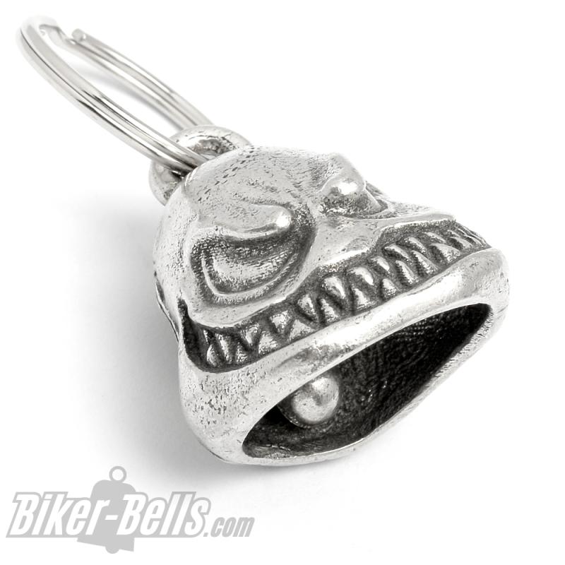 3D Butzemann Biker-Bell Gruseliger Mumpitz Horror Gestalt Motorrad Glücksbringer