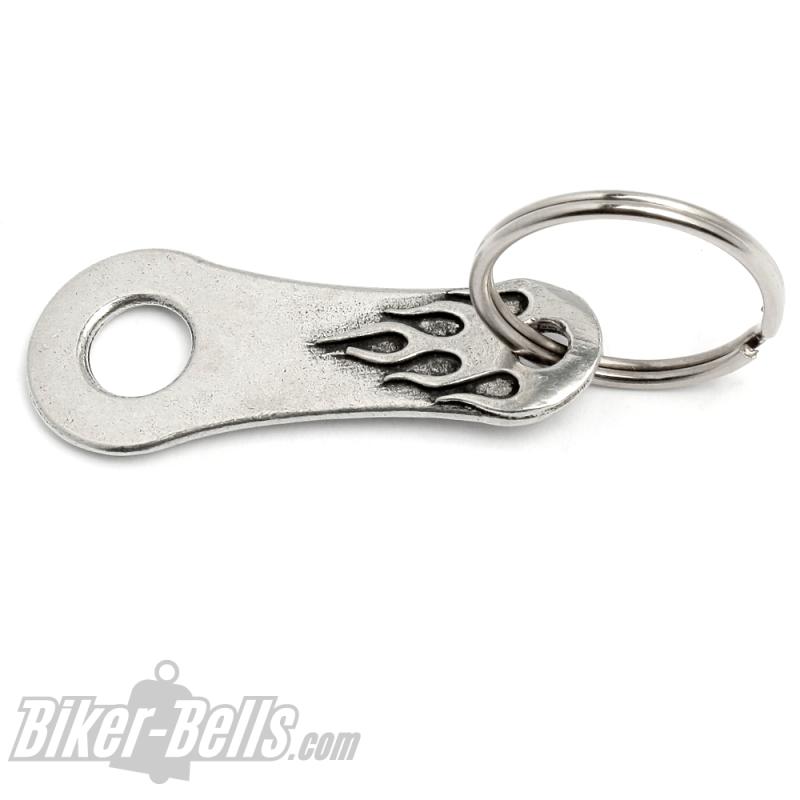 Feuriger Bell Hanger mit coolem Flammen-Motiv Biker-Bell Befestigung Halterung Feuriger Bell Hanger mit coolem Flammen-Motiv Biker-Bell Befestigung Halterung