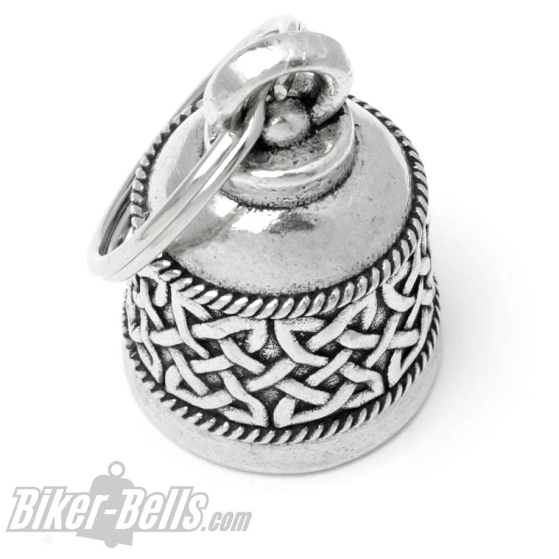 Biker-Bell verziert mit keltischem Knoten Motorrad-Glocke Glücksbringer Geschenk Biker-Bell verziert mit keltischem Knoten Motorrad-Glocke Glücksbringer Geschenk