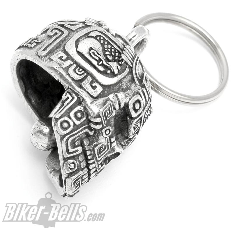 3D Maya Inka Azteken Totenkopf Biker-Bell Motorradfahrer Glücksbringer Geschenk 3D Maya Inka Azteken Totenkopf Biker-Bell Motorradfahrer Glücksbringer Geschenk