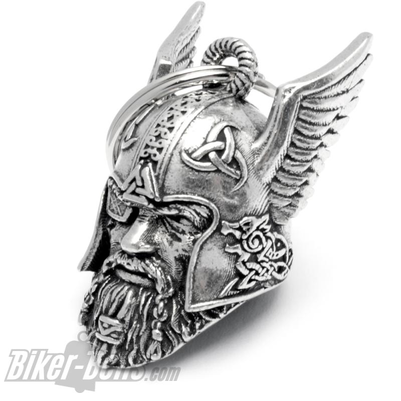 3D Biker-Bell with Germanic God Father Odin Wodan Viking Lucky Bell