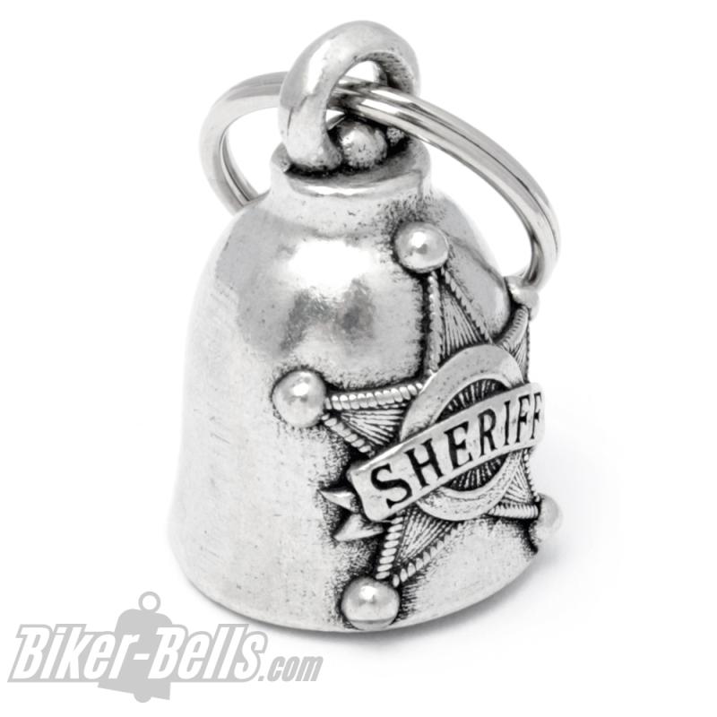 Sheriff Stern Biker-Bell Cop Rider Bravo Bell Motorrad Glücksbringer Geschenk Sheriff Stern Biker-Bell Cop Rider Bravo Bell Motorrad Glücksbringer Geschenk