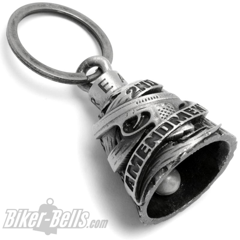 Biker Bell for Supporters of 2nd Amendment US Gun Law Motorcycle Bell