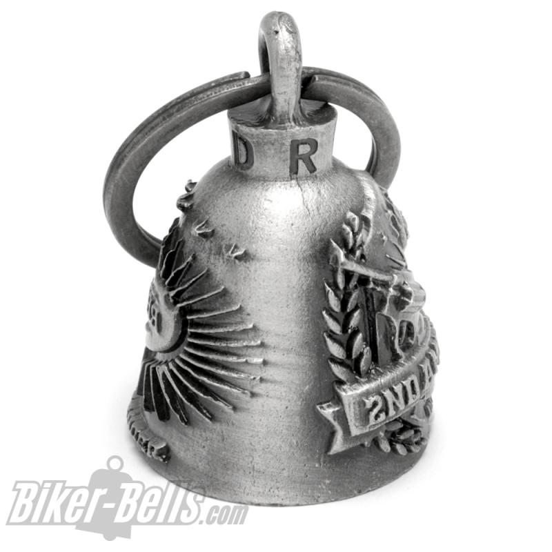 2nd Amendment Defender USA Waffengesetz Biker-Bell Motorrad Glücksbringer Glocke