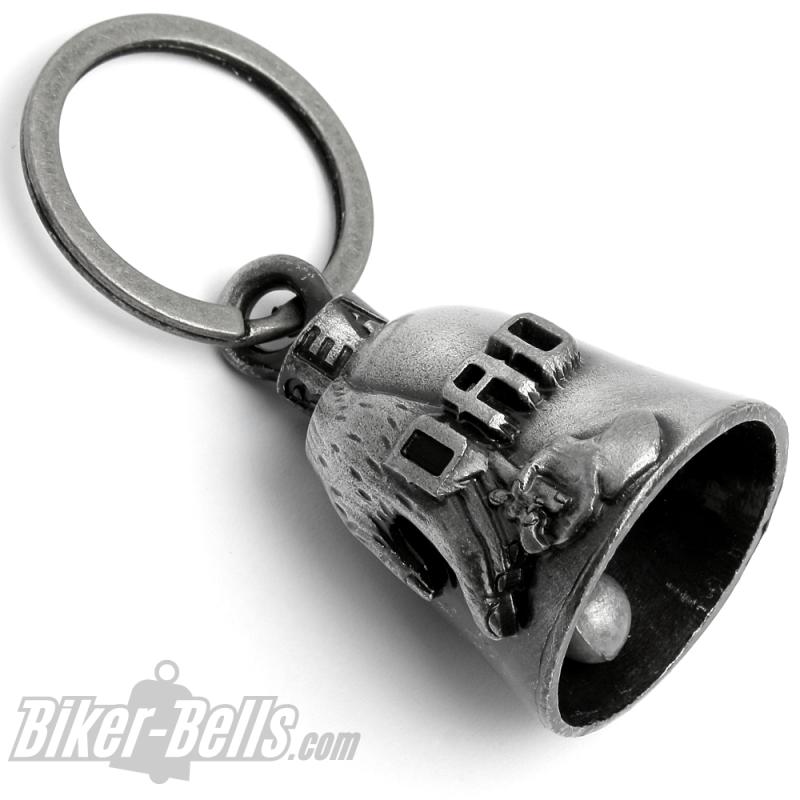 Dad Biker-Bell Father and Child Gift for Father's Day Motorcyclists Lucky Charm Dad Biker-Bell Father and Child Gift for Father's Day Motorcyclists Lucky Charm