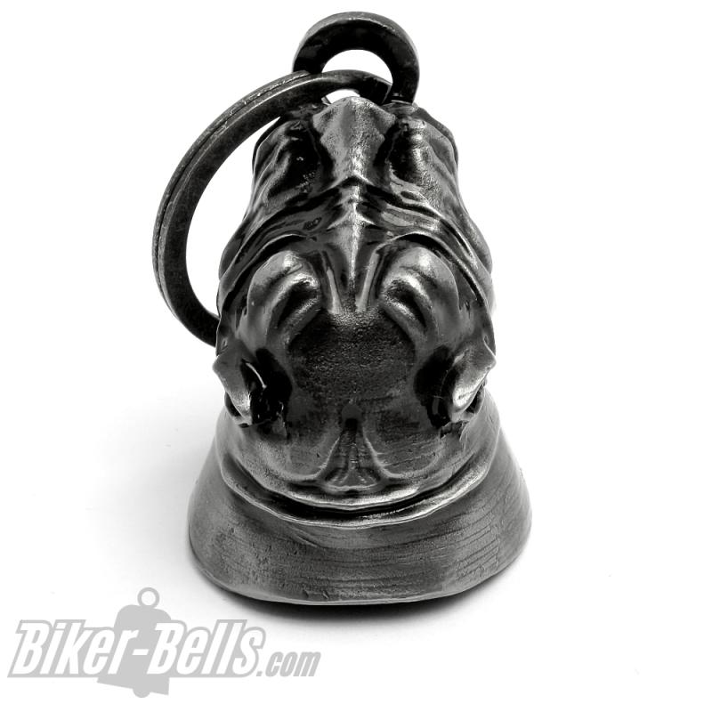 Grimmiger Hund 3D Biker-Bell Pitbull Dobermann Dogge Motorradfahrer Geschenk Grimmiger Hund 3D Biker-Bell Pitbull Dobermann Dogge Motorradfahrer Geschenk